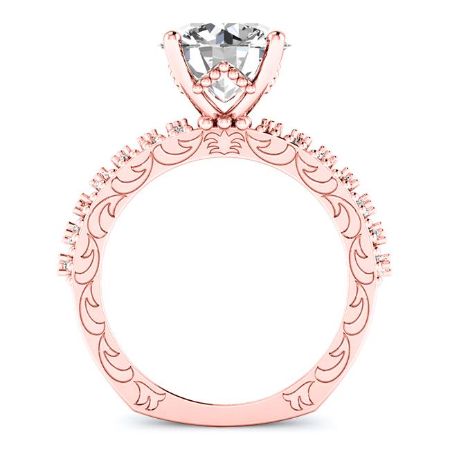 Carmel Round Diamond Bridal Set (Lab Grown Igi Cert) rosegold