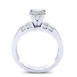 Carnation Princess Diamond Engagement Ring (Lab Grown Igi Cert) whitegold