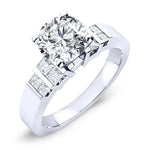Carnation Round Diamond Bridal Set (Lab Grown Igi Cert) whitegold