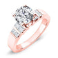 Carnation Round Diamond Engagement Ring (Lab Grown Igi Cert) rosegold