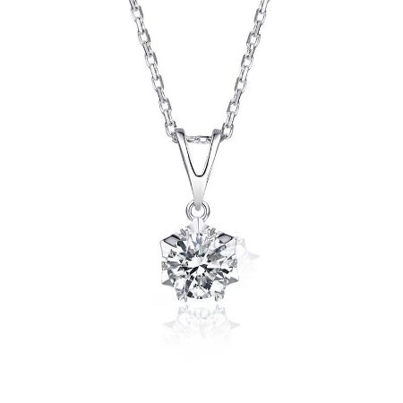 Carter Moissanite Necklace whitegold