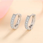 Cassie Diamond Stud Earrings whitegold