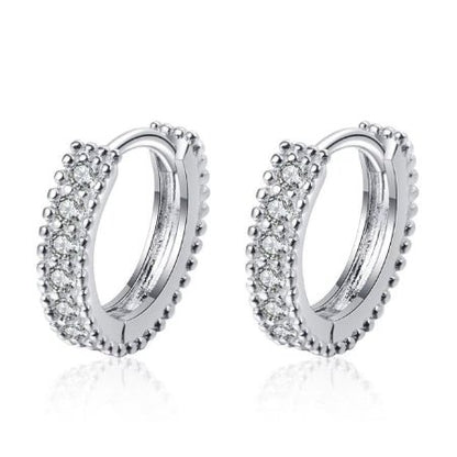 Cassie Moissanite Stud Earrings whitegold