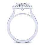 Cattleya Diamond Matching Band Only (engagement Ring Not Included) For Ring With Cushion Center whitegold