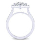 Cattleya Diamond Matching Band Only (engagement Ring Not Included) For Ring With Round Center whitegold