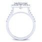 Cattleya Diamond Matching Band Only (engagement Ring Not Included) For Ring With Princess Center whitegold