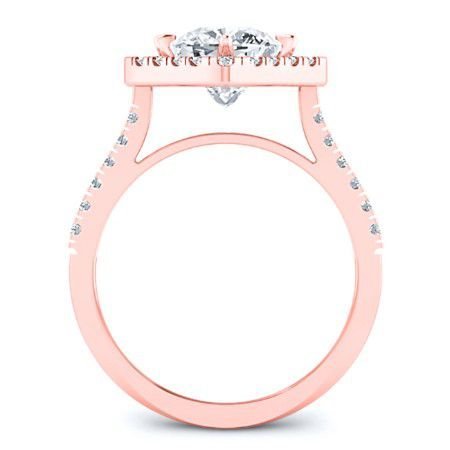 Cattleya Cushion Diamond Engagement Ring (Lab Grown Igi Cert) rosegold