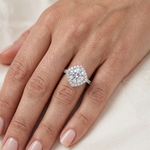 Cattleya - GIA Natural Round Diamond Engagement Ring
