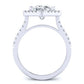 Cattleya Diamond Matching Band Only (engagement Ring Not Included) For Ring With Cushion Center whitegold