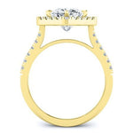 Cattleya Diamond Matching Band Only (engagement Ring Not Included) For Ring With Cushion Center yellowgold