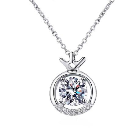 Cece Moissanite Necklace whitegold