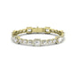 Chelsea Emerald Cut Moissanite Bracelet yellowgold