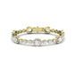 Chelsea Oval Cut Moissanite Bracelet yellowgold