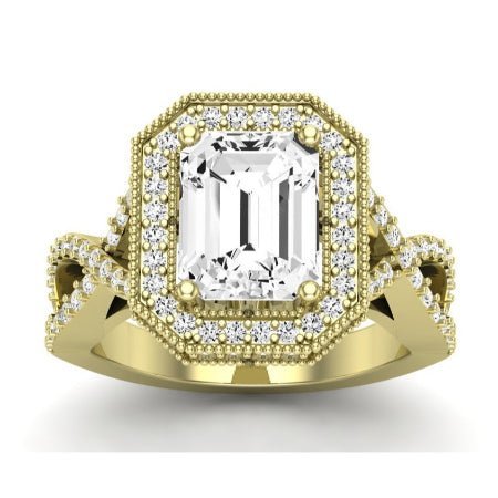 Clover Emerald Diamond Bridal Set (Lab Grown Igi Cert) yellowgold