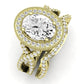 Clover Oval Diamond Bridal Set (Lab Grown Igi Cert) yellowgold