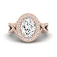 Clover Oval Diamond Bridal Set (Lab Grown Igi Cert) rosegold