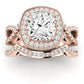 Clover - GIA Natural Cushion Diamond Bridal Set