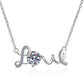 Collins Moissanite Necklace whitegold