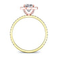 Columbine Cushion Diamond Engagement Ring (Lab Grown Igi Cert) yellowgold