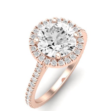 Columbine Diamond Matching Band Only (does Not Include Engagement Ring)  For Ring With Round Center rosegold