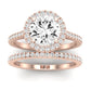 Columbine Diamond Matching Band Only (does Not Include Engagement Ring)  For Ring With Round Center rosegold