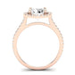 Columbine Diamond Matching Band Only (does Not Include Engagement Ring)  For Ring With Round Center rosegold