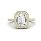 Columbine Emerald Diamond Bridal Set (Lab Grown Igi Cert) yellowgold