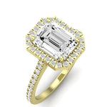 Columbine Emerald Diamond Bridal Set (Lab Grown Igi Cert) yellowgold