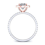 Columbine Cushion Diamond Bridal Set (Lab Grown Igi Cert) whitegold