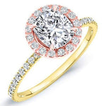 Columbine Cushion Diamond Engagement Ring (Lab Grown Igi Cert) yellowgold