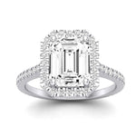 Columbine Emerald Diamond Bridal Set (Lab Grown Igi Cert) whitegold