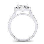 Columbine Oval Diamond Bridal Set (Lab Grown Igi Cert) whitegold