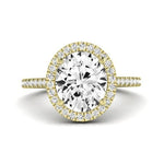 Columbine Oval Diamond Bridal Set (Lab Grown Igi Cert) yellowgold