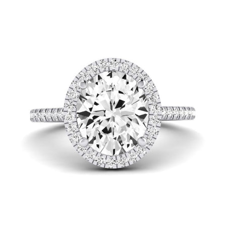 Columbine Oval Diamond Bridal Set (Lab Grown Igi Cert) whitegold