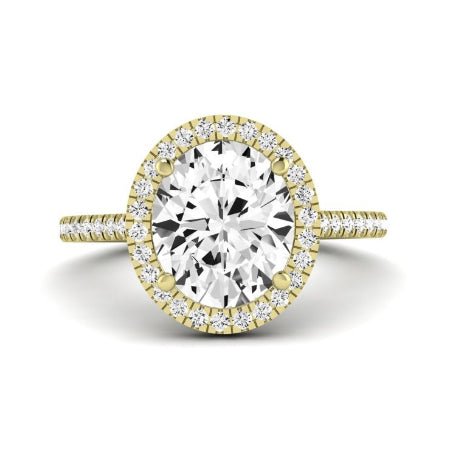 Columbine Oval Diamond Bridal Set (Lab Grown Igi Cert) yellowgold