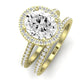 Columbine Oval Diamond Bridal Set (Lab Grown Igi Cert) yellowgold