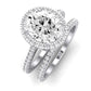 Columbine Oval Diamond Bridal Set (Lab Grown Igi Cert) whitegold