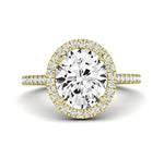 Columbine Oval Diamond Engagement Ring (Lab Grown Igi Cert) yellowgold