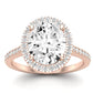 Columbine Oval Diamond Engagement Ring (Lab Grown Igi Cert) rosegold