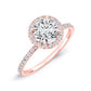 Columbine Round Diamond Bridal Set (Lab Grown Igi Cert) rosegold