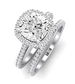 Columbine Diamond Matching Band Only (does Not Include Engagement Ring) For Ring With Cushion Center whitegold