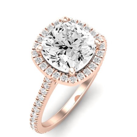 Columbine Diamond Matching Band Only (does Not Include Engagement Ring) For Ring With Cushion Center rosegold