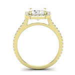 Columbine Diamond Matching Band Only (does Not Include Engagement Ring)  For Ring With Emerald Center yellowgold