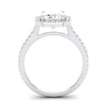 Columbine Diamond Matching Band Only (does Not Include Engagement Ring)  For Ring With Emerald Center whitegold