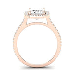 Columbine Diamond Matching Band Only (does Not Include Engagement Ring)  For Ring With Emerald Center rosegold