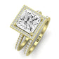 Columbine Diamond Matching Band Only (does Not Include Engagement Ring) For Ring With Princess Center yellowgold