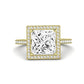 Columbine Diamond Matching Band Only (does Not Include Engagement Ring) For Ring With Princess Center yellowgold