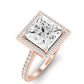 Columbine Diamond Matching Band Only (does Not Include Engagement Ring) For Ring With Princess Center rosegold