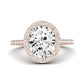 Columbine Oval Diamond Engagement Ring (Lab Grown Igi Cert) rosegold