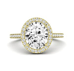 Columbine Oval Diamond Engagement Ring (Lab Grown Igi Cert) yellowgold